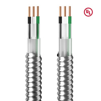 Cable JZD UL1569 de 600V, chaqueta de nailon entrelazada de aluminio, Cable de alimentación de cobre puro, Cable MC, Cable eléctrico
