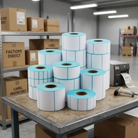 Rouleau d'étiquettes adhésives personnalisées avec logo imprimé, autocollant imperméable pour l'emballage des produits et la promotion de la marque