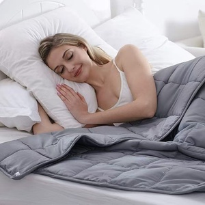 <span class=keywords><strong>Couverture</strong></span> <span class=keywords><strong>lestée</strong></span> pour adultes, <span class=keywords><strong>couverture</strong></span> de lit lourde avec billes de verre rafraîchissantes pour une utilisation toute l'année - Product Image 3