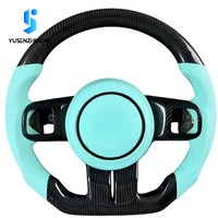 Volante Deportivo Personalizado de Fibra de Carbono para Jeep Wrangler Jk Compass Grand Cherokee Rubicon Sahara 2011 2012 2013 2014 2015