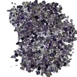 生物伴侣能源供应商石材制造商装饰紫水晶抛光砾石3 8毫米smalle圆形卵石
