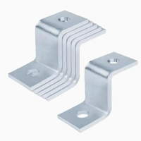 Support d'angle en Z à 2 trous en acier galvanisé à chaud, support de haute qualité pour profilés de poteaux