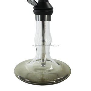 Ensemble de narguilé moderne à structure à piston, tube coloré avec <span class=keywords><strong>bouteille</strong></span> en verre transparent pour salon de narguilé / bar à narguilé - Product Image 5