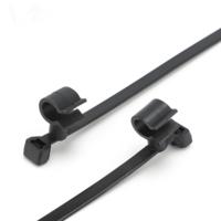 Collier de serrage intégré avec pince pour tube PA66, attache de faisceau de câbles automobile, pince de tuyau rotative, serre-câble pour le regroupement des câbles du moteur automobile