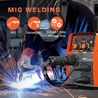 FEIFANKE 145A 110V Nouvelle machine à souder multi-processus 4-en-1 MIG/flux core/MMA Stick/Lift TIG IP21S en alliage d'aluminium IGBT