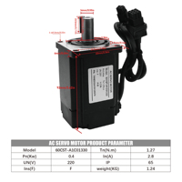 Livraison gratuite depuis l'UE, stock Pologne, livraison rapide - Kit moteur servo C30-60 80mm 400W 750W pour routeur CNC, machine de gravure et de fraisage
