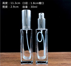 Spot per il commercio all'ingrosso bottiglia di <span class=keywords><strong>profumo</strong></span> di vetro 30ml vite di <span class=keywords><strong>acqua</strong></span> portatile di ricarica fine bottiglia dello spruzzo trasparente cosmetici bottiglia separata - Product Image 2