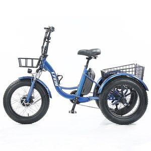 Triciclo Eléctrico Todoterreno para Adultos con Llanta Grande de 20*4 Pulgadas, Batería de Litio de 48V13AH, Marco de Aluminio, Cesta de Carga y Alta Velocidad - Product Image 6