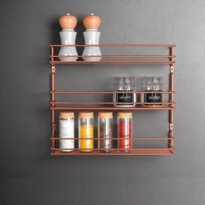 Estante de especias Metaltex <span class=keywords><strong>Pepito</strong></span> 3 Tier Metal Copper - Product Image 2