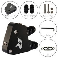 Adaptateur de filtre à huile AN10 GM pour Fit l BILLET pour LS1/LS2/LS3/LS6/LS7/LS9 Gen IV LSX C5/C6/C7/CTS-V 4.8L, 5.3L, 6.0L & 6.2L