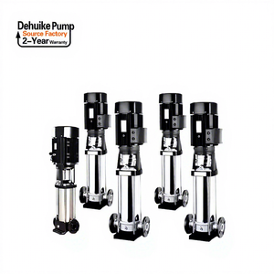 Pompe centrifuge multi-flux Dehuike à haut <span class=keywords><strong>d</strong></span>ébit, groupe de pompes à <span class=keywords><strong>eau</strong></span>, alimentation de chaudière, pompe de surpression verticale avec réservoir de pression de 200 <span class=keywords><strong>litres</strong></span> - Product Image 1