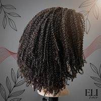 Perruques en cheveux humains indiens alignés sur les cuticules, perruques sans colle en dentelle HD transparente suisse, perruques frontales en dentelle 180% Afro Kinky Coily 4a 4b 4c