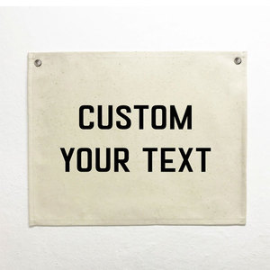 إعلان عالي الجودة من الشركة المصنعة في الصين ، لافتة علم قماشية مربعة مخصصة مع جروميت - Product Image 1