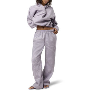 Sudadera con capucha floral extragrande personalizada OEM para mujer, sudadera de forro polar suave, sudadera con capucha estampada de alta calidad para mujer - Product Image 2