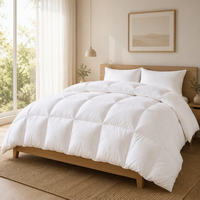 Couette King Size Moderne Ultra Douce en Microfibre Premium Hypoallergénique Toutes Saisons Luxe Respirante pour Maison et Hôtel