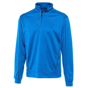Sweat-shirt d'hiver épais et chaud à col montant, coupe classique, personnalisable, pour homme, avec fermeture éclair quart de tour, écologique, couleur unie - Product Image 6