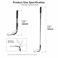 MI Telescopic Inspection Mirror 45-160CM Adjustable Angle Under Vehicle Car Inspection Mirror Mechanic Tool for Auto Repair