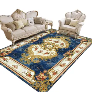 Persian Style 100% Polyester 1mm Pile Height Easy-Cleaning Living Room Carpet Dust-Free And Non Toxic For Prayer
