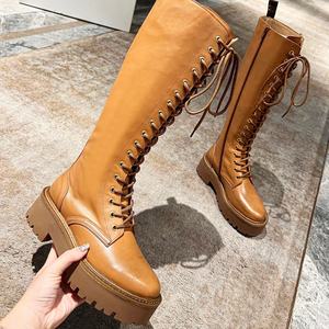 <b>High</b> Quality Luxury Designer Women's <b>High</b> <b>Top</b> Over-the-Knee Winter Snow <b>Boots</b> Suede Slip-On with Faux Fur Lining - Product Image 2