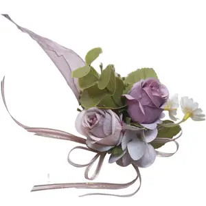 Romance and freshness stunning and delicate wedding retro artificial flower wrist band wrist corsage/corsage wrist