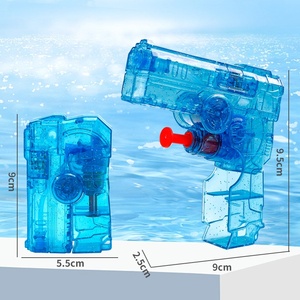 Toupie lumineuse pliable avec pistolet à eau, jouet de poche transfrontalier multifonctionnel à transformation des doigts, anti-stress, pour l'été - Product Image 2