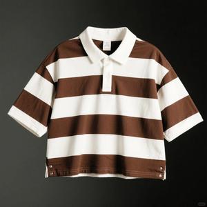 Streetwear Custom logo Fit in maglia di <span class=keywords><strong>cotone</strong></span> con righe a bottoni maglietta a <span class=keywords><strong>maniche</strong></span> <span class=keywords><strong>lunghe</strong></span> da uomo <span class=keywords><strong>Polo</strong></span> top da Rugby a manica lunga - Product Image 2
