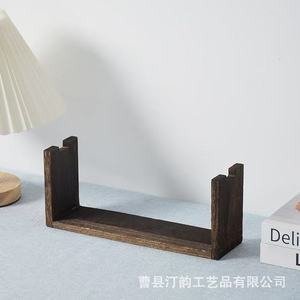 Estante de almacenamiento minimalista de madera transfronterizo en stock, estante de aromaterapia y perfumes de tres niveles, estante para postres y pasteles para exteriores. - Product Image 4
