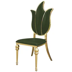 Vente en gros de chaises de trône de mariage en or blanc, chaises de trône roi et reine de luxe