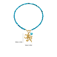Collier ras du cou en acier inoxydable avec pendentifs multiples et perles coquillages, bijoux empilables, cadeau souvenir
