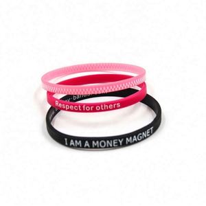 สายรัดข้อมือซิลิโคนรีไซเคิลคุณภาพสูงแบบบางสั่งทำพิเศษ - Product Image 2