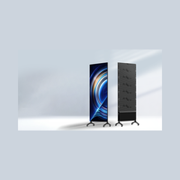 P1.95 1mx2m Afficheur publicitaire LED pliable Série 1m, Affichage de poster sur pied avec rotation haut-bas