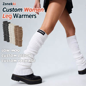 ZONEKKI Penghangat Kaki Wanita Custom Print, Penghangat Kaki Fashion Unik untuk Pertunjukan Tari, Penghangat Kaki Rajut Panjang Custom - Product Image 1