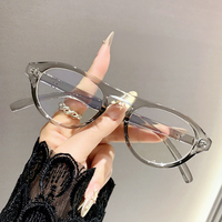 Montures de lunettes ovales élégantes pour femmes, design décoratif, en acétate, anti-lumière bleue, pour le quotidien, le bureau et les soirées