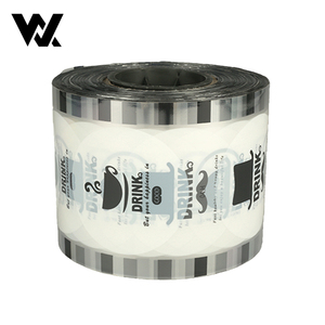 Film d'étanchéité pour gobelets à bulles de thé glacé, jus, eau, imprimé sur mesure, 3000 rouleaux, 90 mm, 95 mm, 105 mm, pour couvercle de gobelet en PET PP - Product Image 2