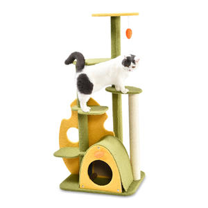 Arbre à chat <span class=keywords><strong>haut</strong></span> de gamme avec condo spacieux, plusieurs plateformes et perchoirs en peluche pour grimper et se reposer - Product Image 1