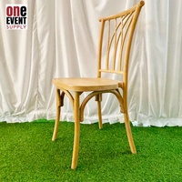 Chaise d'événement commerciale empilable moderne en PP, motif saule, pour extérieur et parcs