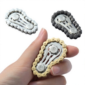 Spinner de Engranajes Mecánicos, Juguete Antiestrés de Cadena Metálica, Juguete de Escritorio para Aliviar la Ansiedad Diaria - Product Image 1