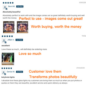 New Arrival thăng hoa khoảng trống DIY cá nhân <span class=keywords><strong>Glass</strong></span> Khung ảnh thăng hoa tấm ảnh với LED cơ sở - Product Image 3