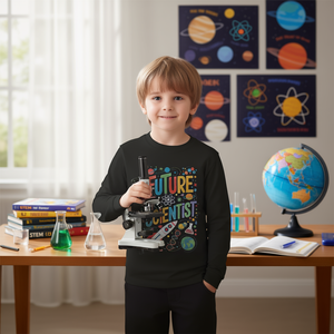 Camiseta de manga larga Future Scientist Stem Science, regalo para niños y jóvenes - Product Image 3
