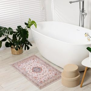 Tappeto Vintage piccolo spazio con grande sigillo di Design lavabile in gomma retro tappeto per uso domestico stile bohémien tappeto - Product Image 6