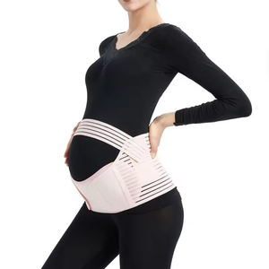 Faja de Maternidad Elástica Ajustable XXL de Nailon Transpirable con Banda de Algodón para Mujeres Embarazadas que Brinda Protección <span class=keywords><strong>Abdominal</strong></span> - Product Image 6