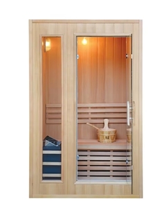 <span class=keywords><strong>Sauna</strong></span> Moderna da Interno in Hemlock per 2 Persone con Funzione Doccia a Vapore, Pannello di Controllo Computerizzato e Stufa per <span class=keywords><strong>Sauna</strong></span>: Caratteristiche Rilassanti - Product Image 3