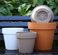 Jardinières et pots de fleurs en plastique de conception nordique moderne Pots de semis de pépinière de jardin extérieur/intérieur épais et durables multicolores