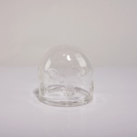 Diffuseur de lumière en verre de haute qualité en borosilicate 3.3, transparent, poli, en forme de dôme, fabriqué à la main, écologique, pour éclairage intérieur, abat-jour en verre gratuit