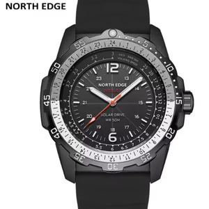 NORTH EDGE EVOQUE 2 Men Digital Watch Waterproof 50M Men's Sport Wristwatches Solar Power Luminous Enviormentally <b>Clock</b> - Product Image 1