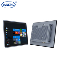 Panel de pantalla táctil capacitiva de 15 pulgadas, tablet pc industrial integrada todo en uno con J1900
