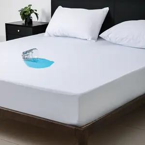 Housse de protection de matelas en éponge 100% coton hypoallergénique de qualité supérieure