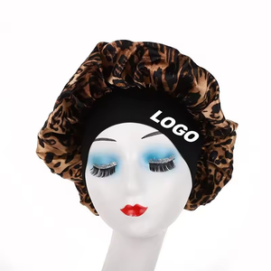 Turban en satin à imprimé floral euro-américain, bonnet large élastique pour adultes, <span class=keywords><strong>bandeau</strong></span> confortable pour dormir ou pour la <span class=keywords><strong>chimiothérapie</strong></span> pour femmes - Product Image 5