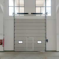 Porte sectionnelle industrielle verticale en acier pour entrepôt, porte coulissante automatique pour quai de chargement, vente en gros