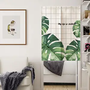 Innermor 현대 스타일 기성품 막대 포켓 인쇄 장식 커튼 창 및 문
